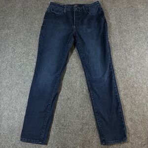 NYDJ Legging Jeans Womens 14 Dark Wash Slim Stretch Denim Indigo Blue